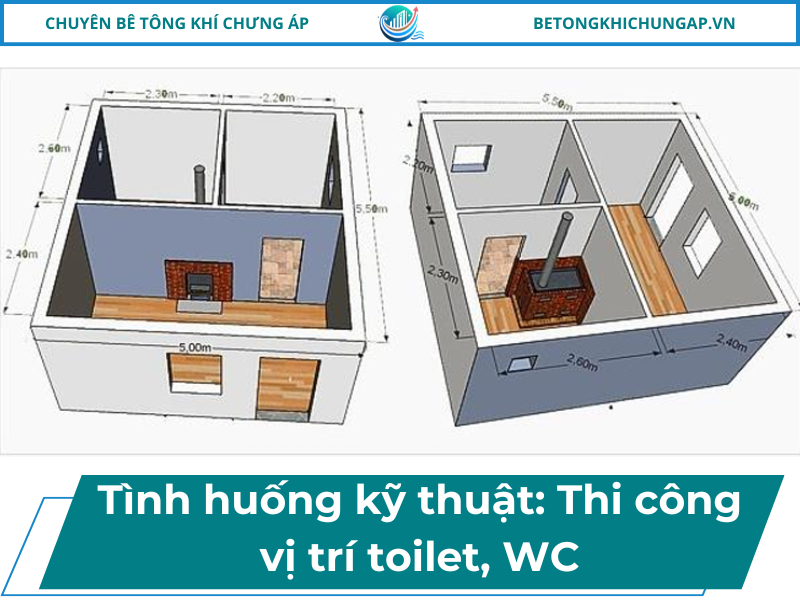 Thi Công Vị Trí Toilet, WC