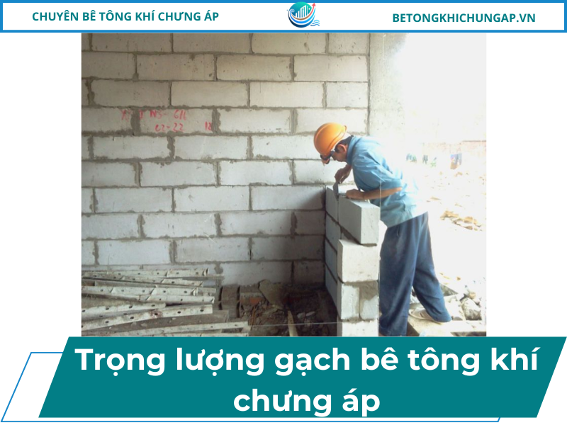 trọng lượng gạch bê tông khí chưng áp