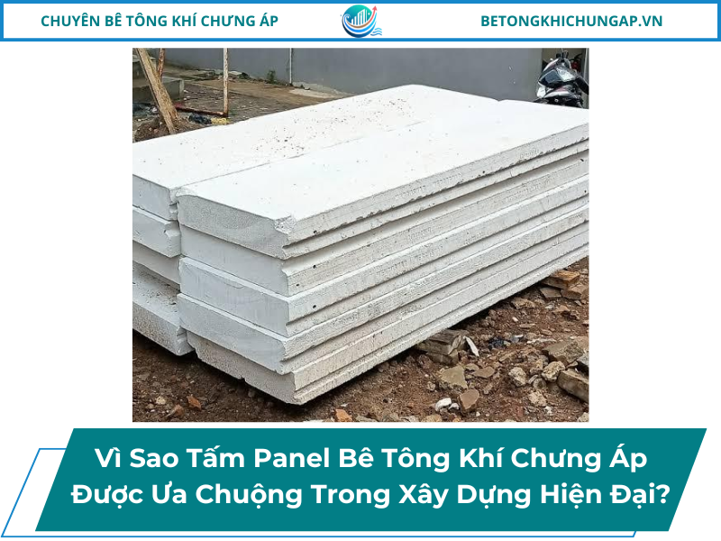 Vì Sao Tấm Panel Bê Tông Khí Chưng Áp Được Ưa Chuộng Trong Xây Dựng Hiện Đại