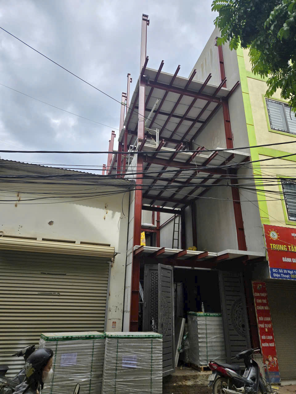 Thi công tại quán Thường Tín - Hà Nội